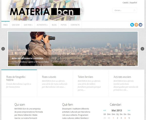 Nova web de MATÈRIA bcn