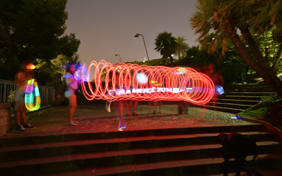 Fotografia de focs artificials a les Festes de la Mercè 2014