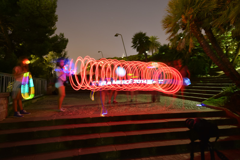 Fotografia de focs artificials a les Festes de la Mercè 2014