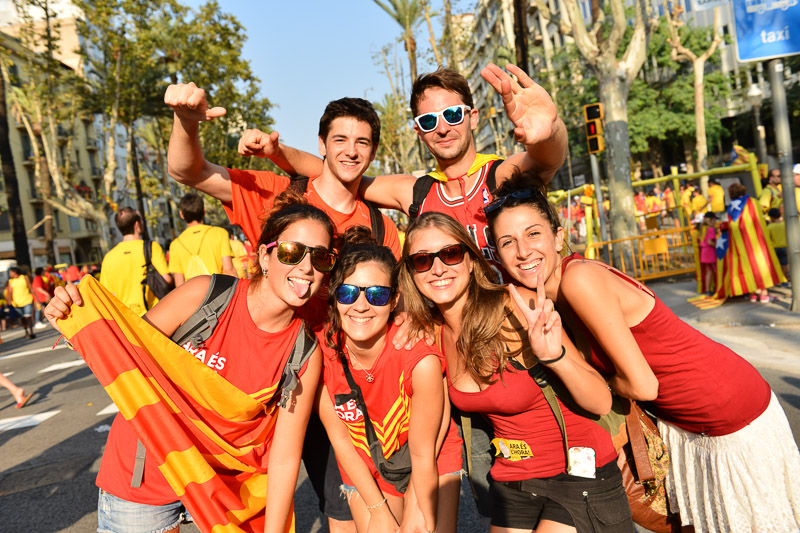 Fotos de la Via Catalana 2014 – Francesc Macià i Avinguda Diagonal #sisi
