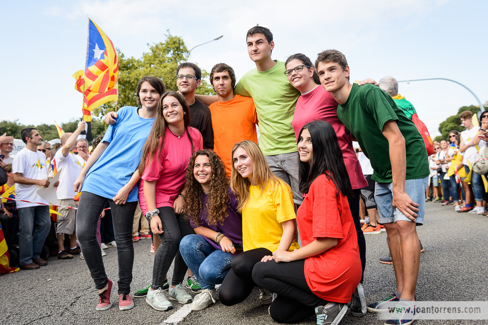 Via Catalana - Barcelona 11 de setembre de 2015