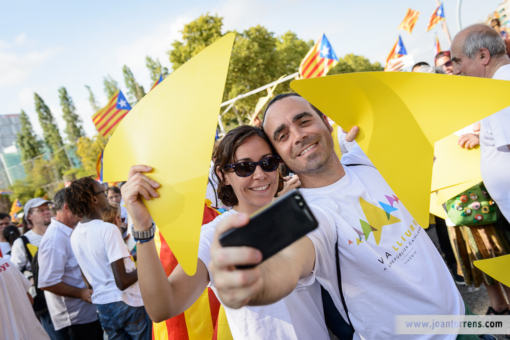 Via Catalana - Barcelona 11 de setembre de 2015