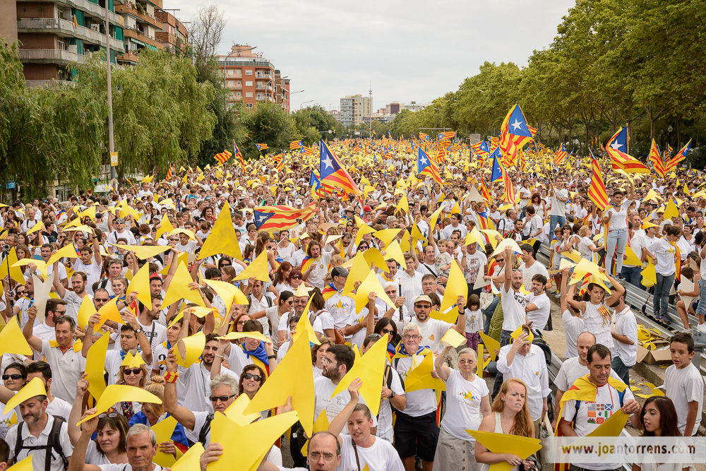 Via Catalana - Barcelona 11 de setembre de 2015