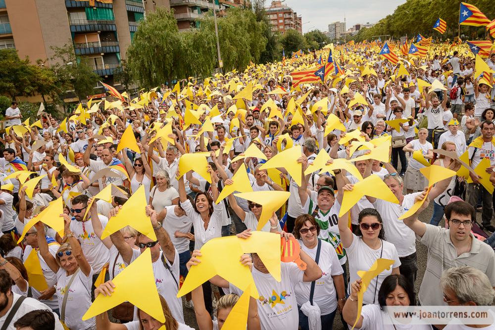 Via Catalana - Barcelona 11 de setembre de 2015