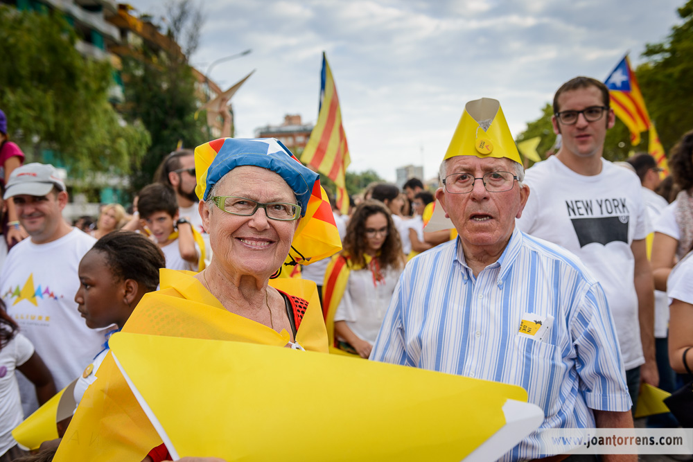 Via Catalana - Barcelona 11 de setembre de 2015