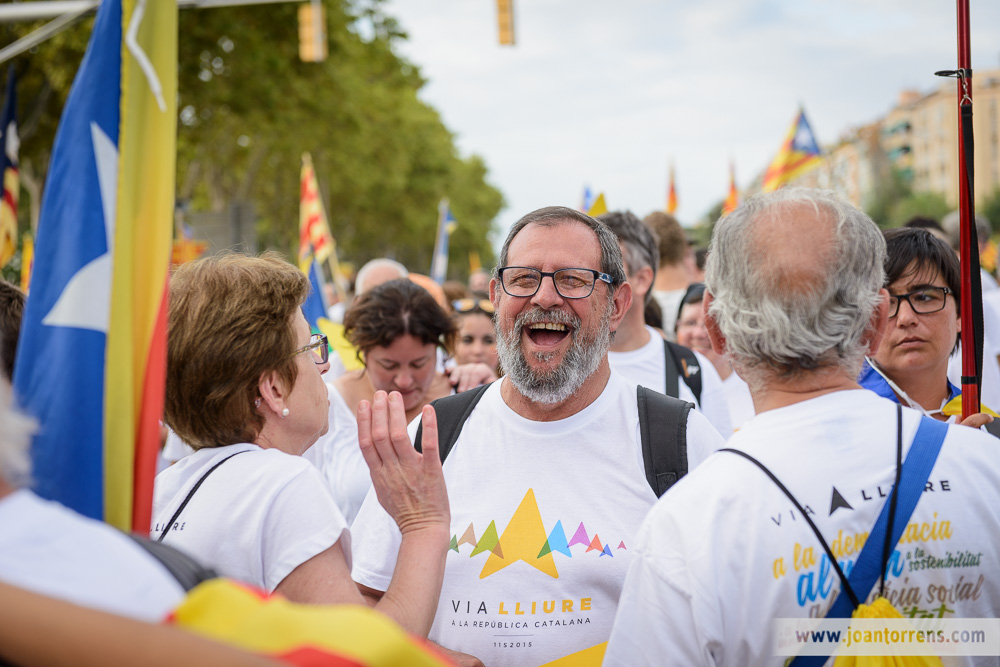 Via Catalana - Barcelona 11 de setembre de 2015