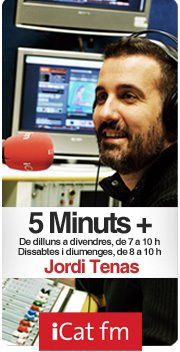 Promoció amb el programa 5 minuts + d’iCat FM