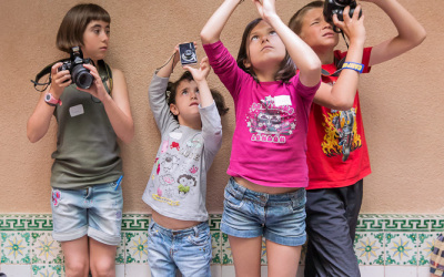 Fotos del taller infantil per Ciutat Vella