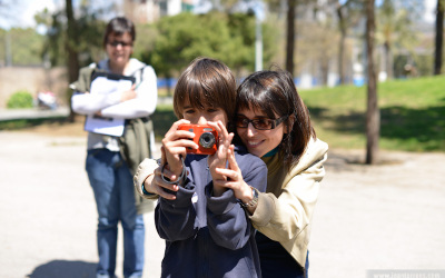 Fotos del taller infantil per la Barceloneta