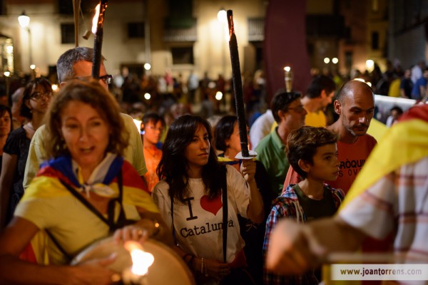 Marxa de torxes al Fossar de les Moreres