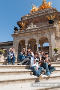 Taller infantil al Parc de la Ciutadella nens fotografia joan torrens